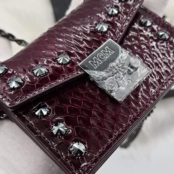 MCM Studded Cardholder Crossbody Chain - Picture 3 of 17